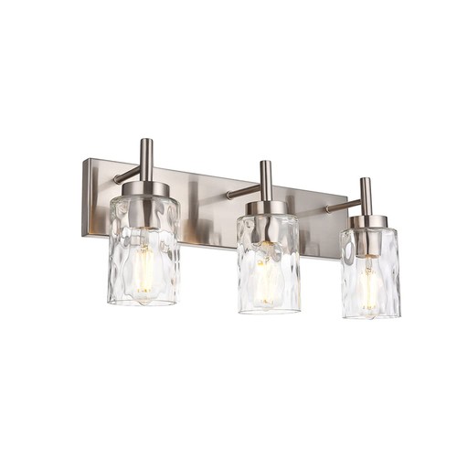 Brushed nickel vanity light - nickel,