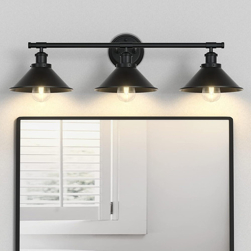 Light black farmhouse - 3-light, vanity